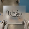 Made to Worship Psalm 95:1 | DTF Transfer Ready to Press | Scriptural Heat Transfer