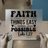 Faith Makes Things Possible Quote | DTF Transfer Ready to Press | Inspirational Heat Transfer
