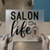 Salon Life Quote | DTF Transfer Ready to Press | Vintage Perfume Heat Transfer