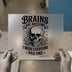 Brains Are Awesome Skull | DTF Transfer Ready to Press | Humorous Heat Transfer