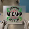 What Happens At Camp Stays | DTF Transfer Ready to Press | Camp Adventure Heat Transfer