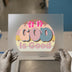 God Is Good Retro Sunset | DTF Transfer Ready to Press | Tropical Heat Transfer