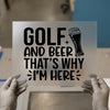 Golf and Beer DTF Transfer | Ready to Press | Humorous Heat Transfer