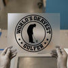 World's Okayest Golfer | DTF Transfer Ready to Press | Humorous Golf Heat Transfer