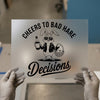 Cheers To Bad Hare Decisions | DTF Transfer Ready to Press | Humorous Heat Transfer