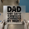 Dad By Day Gamer By Night | DTF Transfer Ready to Press | Gaming Heat Transfer