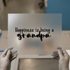 Happiness is a Grandpa | DTF Transfer Ready to Press | Family Quote Heat Transfer