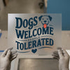 Dogs Welcome People Tolerated | DTF Transfer Ready to Press | Pet Lover Heat Transfer