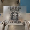 Sarcastic Raccoon Coffee | DTF Transfer Ready to Press | Humorous Heat Transfer