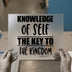 Knowledge of Self | DTF Transfer Ready to Press | Motivational Heat Transfer