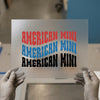 American Mini Retro Font | DTF Transfer Ready to Press | Wavy Text Heat Transfer
