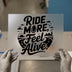 Ride More, Feel Alive | DTF Transfer Ready to Press | Cycling Heat Transfer