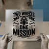 Two Wheels, One Mission | DTF Transfer Ready to Press | Biker Heat Transfer