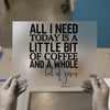 Coffee & Jesus Quote | DTF Transfer Ready to Press | Inspirational Heat Transfer