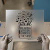 Reading Grows the Mind | DTF Transfer Ready to Press | Floral Book Art Heat Transfer