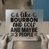 Bourbon and Golf Sarcastic Quote | DTF Transfer Ready to Press | Funny Heat Transfer