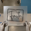 Faith Script Design | DTF Transfer Ready to Press | Inspirational Heat Transfer
