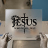 Jesus The Way Truth Life | DTF Transfer Ready to Press | Christian Heat Transfer