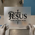 Jesus The Way Truth Life | DTF Transfer Ready to Press | Christian Heat Transfer