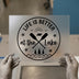 Life is Better at the Lake | DTF Transfer Ready to Press | Nautical Heat Transfer
