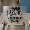 My Heart is on That Court Basketball | DTF Transfer Ready to Press | Sports Fan Heat Transfer