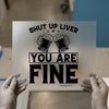 Shut Up Liver You Are Fine DTF Transfer Ready to Press | Humorous Beer Heat Transfer