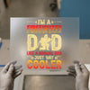 Firefighter Dad DTF Transfer Ready to Press | Bold & Textured Heat Transfer