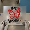 Heart Warrior Butterfly | DTF Transfer Ready to Press | Awareness Heat Transfer