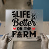 Life is Better on the Farm DTF Transfer Ready to Press | Farmhouse Style Heat Transfer