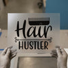 Hair Hustler Comb | DTF Transfer Ready to Press | Stylist Heat Transfer
