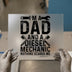 Diesel Mechanic Dad | DTF Transfer Ready to Press | Bold Black Heat Transfer