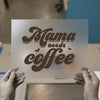 Mama Needs Coffee | DTF Transfer Ready to Press | Retro Script Heat Transfer