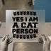 Cat Person Quote & Kittens | DTF Transfer Ready to Press | Fun Pet Lover Heat Transfer