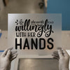 She Works Willingly With Her Hands | DTF Transfer Ready to Press | Inspirational Heat Transfer