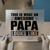 Awesome Papa Thumbs Up | DTF Transfer Ready to Press | Bold Statement Heat Transfer