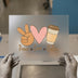 Peace Love Coffee DTF Transfer Ready to Press | Cozy Aesthetic Heat Transfer