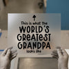 World's Greatest Grandpa | DTF Transfer Ready to Press | Bold Text Heat Transfer