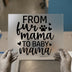 From Fur Mama To Baby Mama | DTF Transfer Ready to Press | Pregnancy Heat Transfer