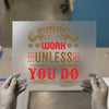 Dreams Don't Work Unless You Do | DTF Transfer Ready to Press | Motivational Quote Heat Transfer