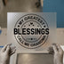 Grandma Blessings Quote | DTF Transfer Ready to Press | Sentimental Heat Transfer