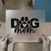 Dog Mom Paw Print Heart | DTF Transfer Ready to Press | Distressed Heat Transfer