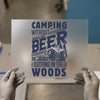 Camping Without Beer | DTF Transfer Ready to Press | Retro Outdoor Heat Transfer