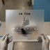 Skeleton 'I'm Fine' Thumbs Up | DTF Transfer Ready to Press | Humorous Heat Transfer