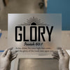 Glory Isaiah 60:1 Bible Verse | DTF Transfer Ready to Press | Inspiring Heat Transfer