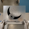 Moon & Wildflower | DTF Transfer Ready to Press | Boho Heat Transfer
