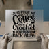 Coffee & Crochet Sarcastic Quote | DTF Transfer Ready to Press | Humorous Heat Transfer