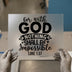 For With God Nothing Impossible | DTF Transfer Ready to Press | Faith Heat Transfer