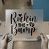 Rockin The Bump Pregnancy DTF Transfer Ready to Press | Maternity Heat Transfer