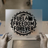 Fuel Freedom Forever | DTF Transfer Ready to Press | Iconic Moto Heat Transfer