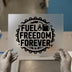 Fuel Freedom Forever | DTF Transfer Ready to Press | Iconic Moto Heat Transfer